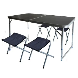 SET CAMPING MESA + 4 SILLAS PLEGABLE 19685