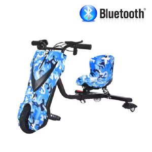 Drift Trike Scooter 250W-300W 36V Vel Max18km/h 20 km autonomia 3 Vel 100 kg de carga Bluetooth Llave Camuflaje Plus Edition