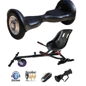 Hoverboard Con Silla 10 Pulgadas Negro Carbón Plus Edition
