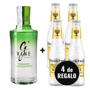 Pack Gin G Vine + 4 Fever Tree Indian Tonic Water Gratis