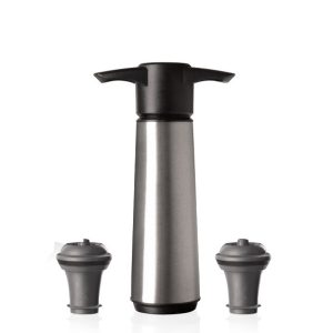 Vacuvin Bomba Acero Inoxidable + 2 Tapones