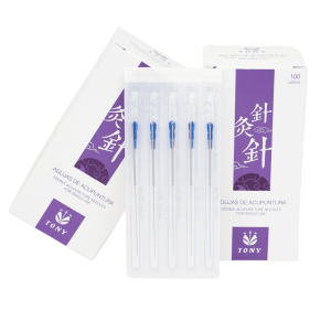 Aguja Acupuntura 0,30x60mm con tubo (100uds)