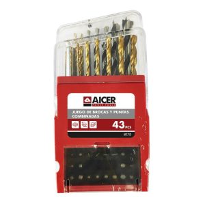 JUEGO BROCAS – PUNTAS COMBINADAS 43PCS AICER AC1713