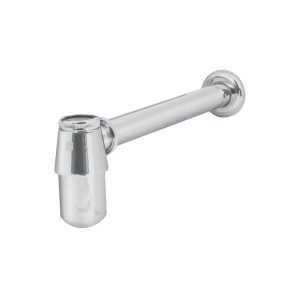 céspol de bote 1-1/4″, sin contra, latón cromo, para lavabo