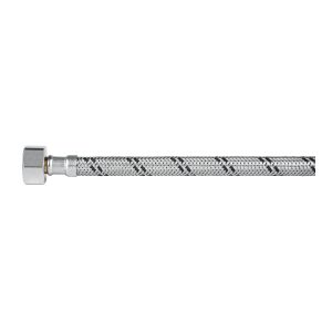 Manguera p/WC, acero inox, 1/2″x7/8″, 35 cm, plástico/latón