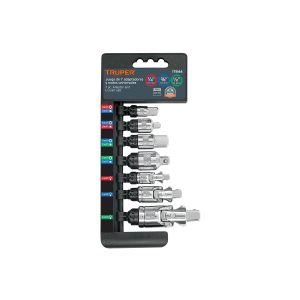 Juego de 7 piezas de adaptadores y nudos universales, Truper