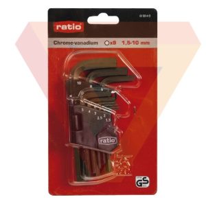Juego 9 llaves Allen 6199 1.5 – 10mm RATIO