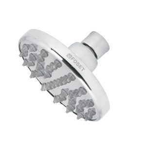 Regadera cromo 4″ plato redondo, sin brazo, Foset