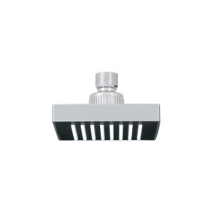 Regadera cuadrada ABS 4″ acabado cromo sin brazo, Foset