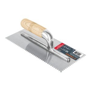 Llana 11″ dentado triangular, 10 remaches, mgo madera,Truper