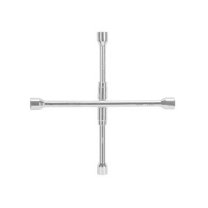 Llave de cruz 14″ plegable pulida y cromada, TRUPER